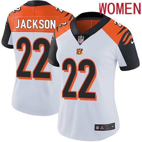 2019 Women Cincinnati Bengals 22 Jackson white Nike Vapor Untouchable Limited NFL Jersey